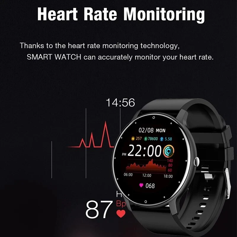 Buy LIGE New Men Smart Watch Real-time Activity Tracker Heart Rate Monitor Sports Women Smart Watch Men Clock For Android IOS at Best Price