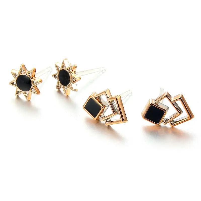 Buy 10 Pairs Mixed Styles White Black Ear rings tops studs and earrings drops latest designs at best price online in pakistan