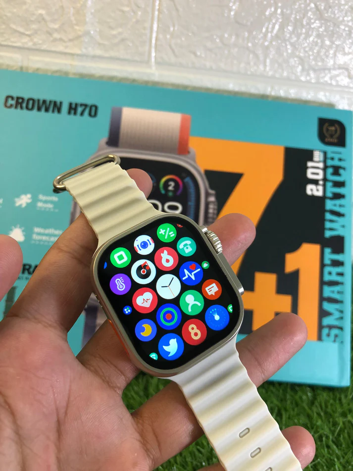 Buy Crown H70 Ultra 2 Smartwatch with 8 Straps At Best Price In Pakistan - Qureshi Products